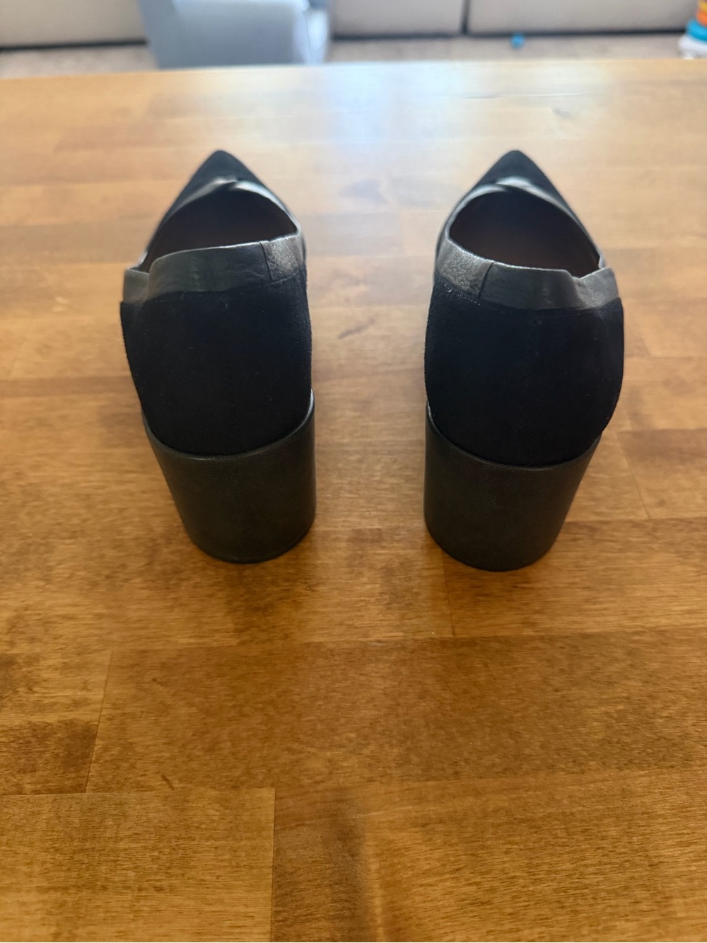 FS | NY French Sole Point Toe Block Heels Size 7.5 - Picture 3 of 7